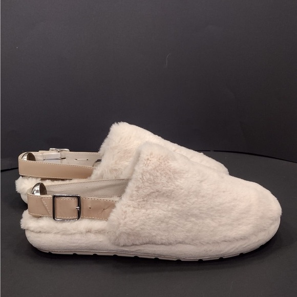 MARK FISHER Cozy White Faux Fur Slippers size 9 pre owned Exellent condition - Picture 4 of 7